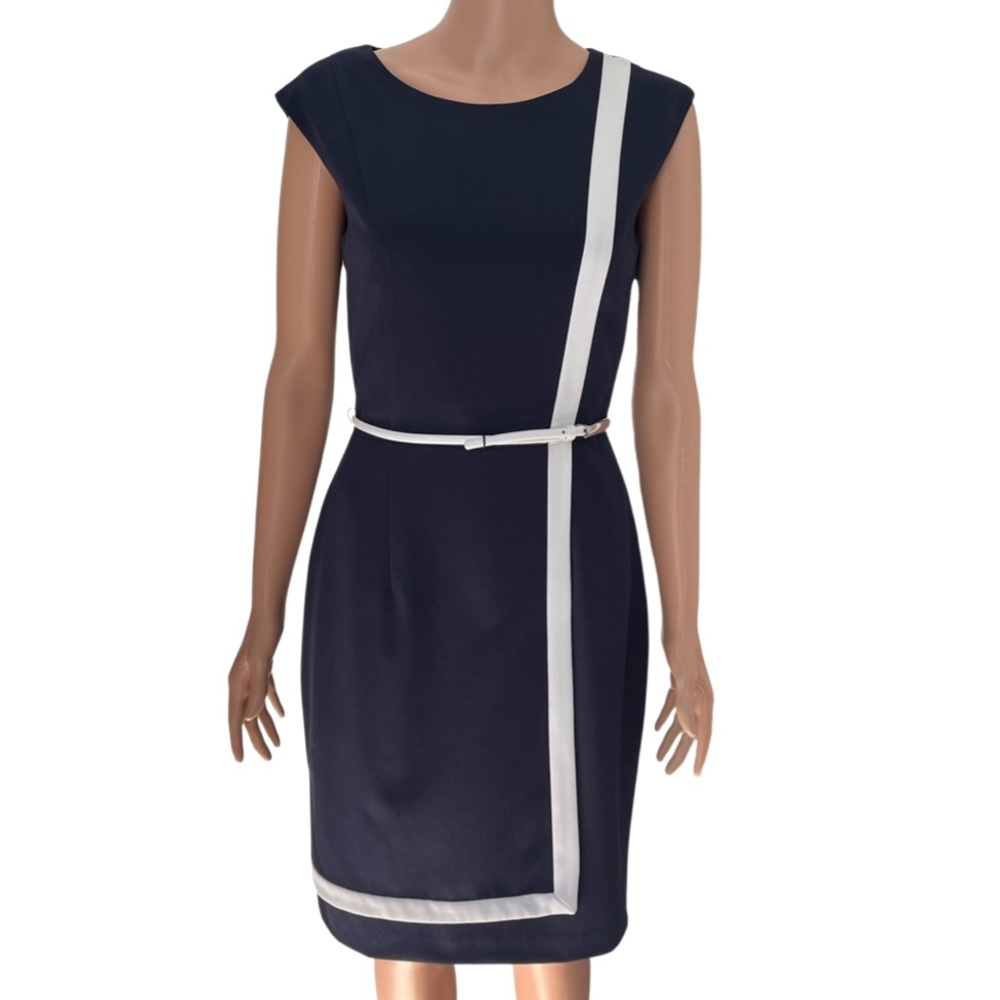Calvin Klein faux wrap dress.